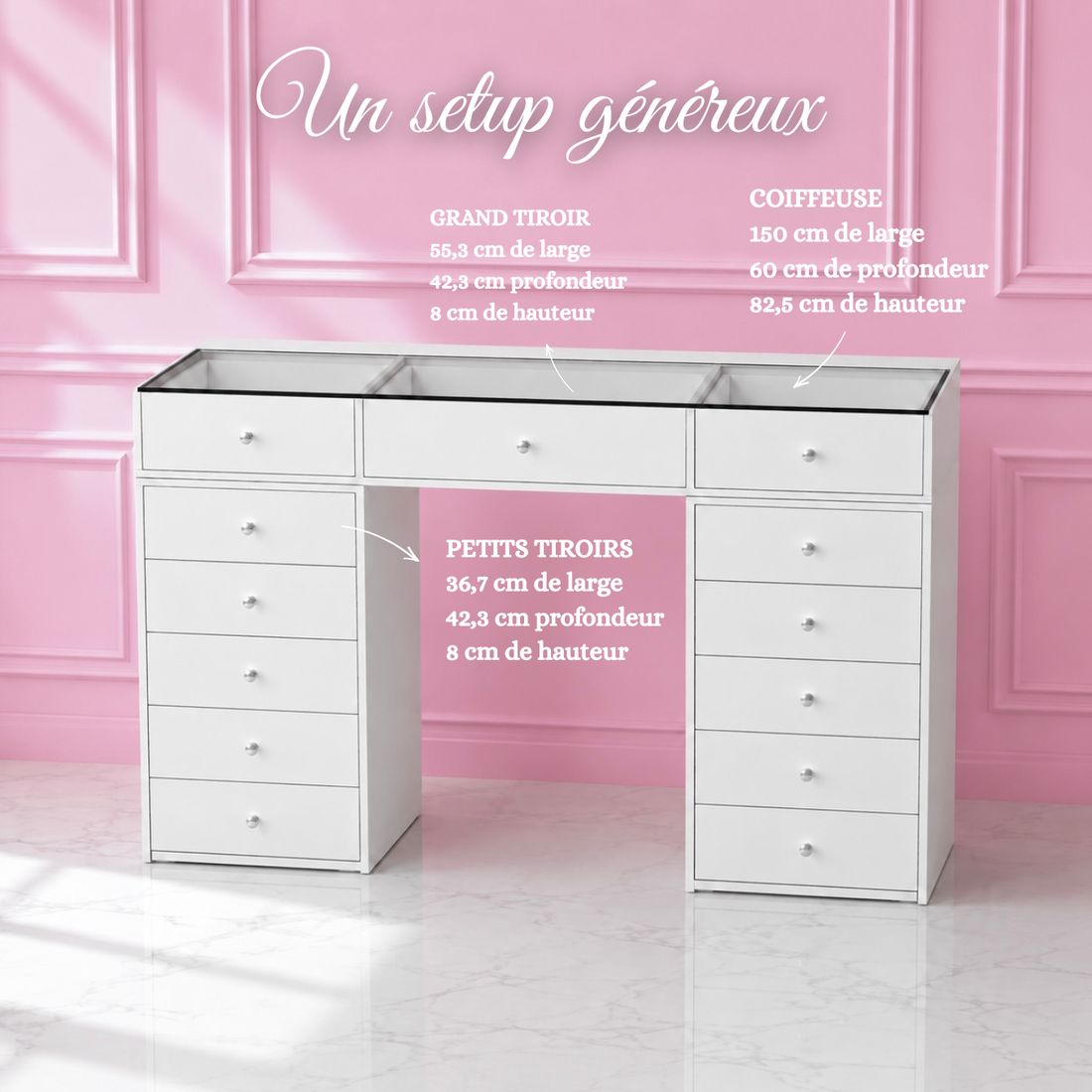 Coiffeuse Princess Vanity